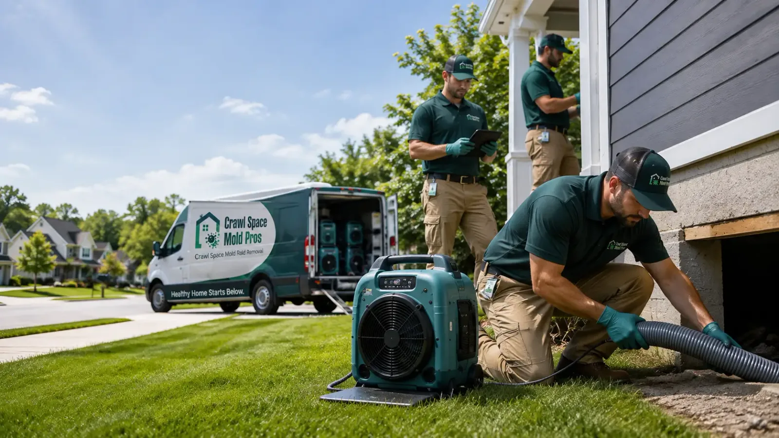 Crawl Space Mold Removal in Burlington, IN